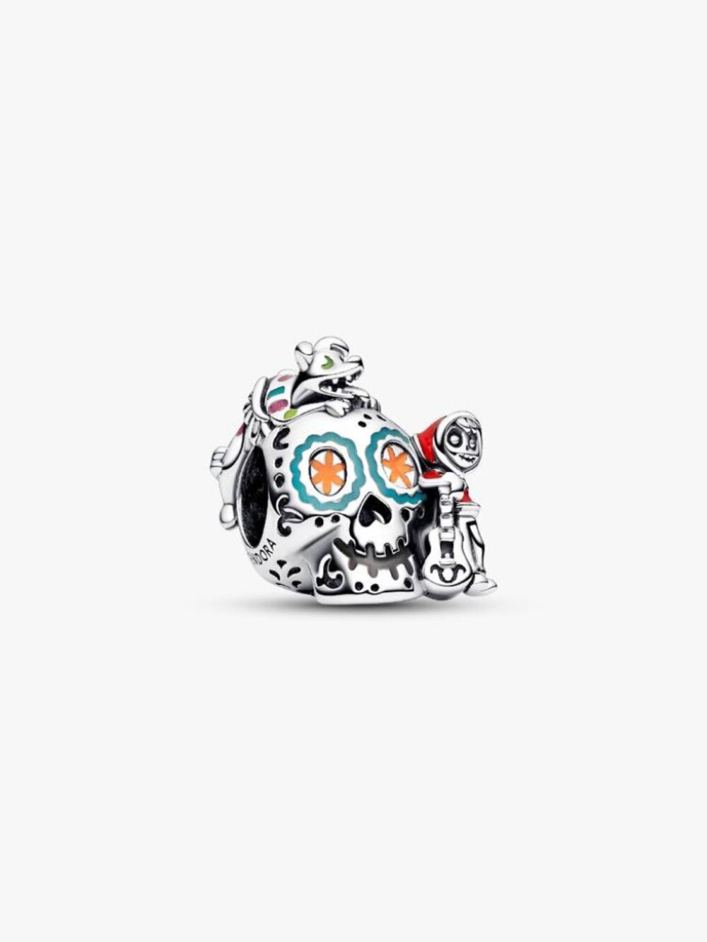 Pandora Disney Pixar Coco Miguel & Dante Skull Glow-in-the-dark Charm